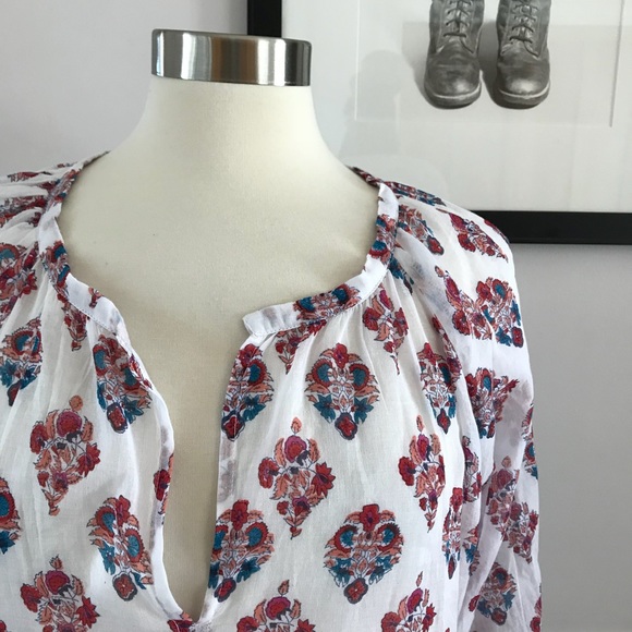 Roller Rabbit Tops - NWT Roller Rabbit Peasant Top Made in India   *U4